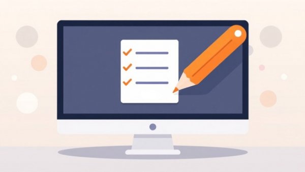 Illustration of a checklist on a computer monitor, related to the latest medical news.