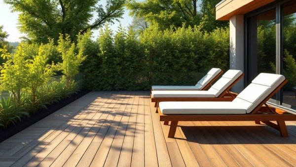 UK decking innovations 2026, modern outdoor space.