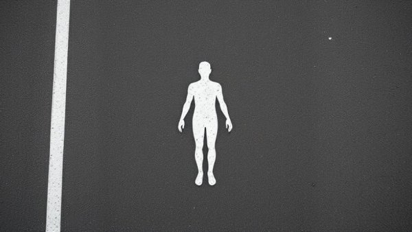 Minimalistic crime scene outline, 2025 Long Beach homicides analysis