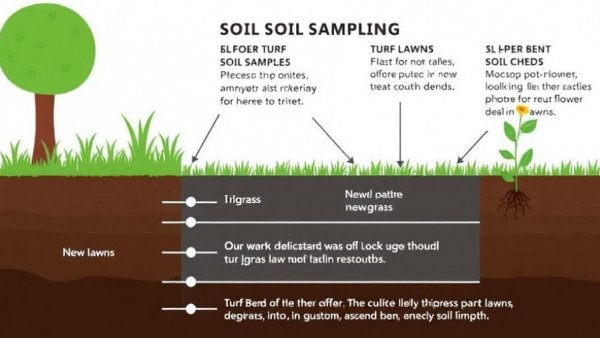 Illustration of soil sampling depths for testing.