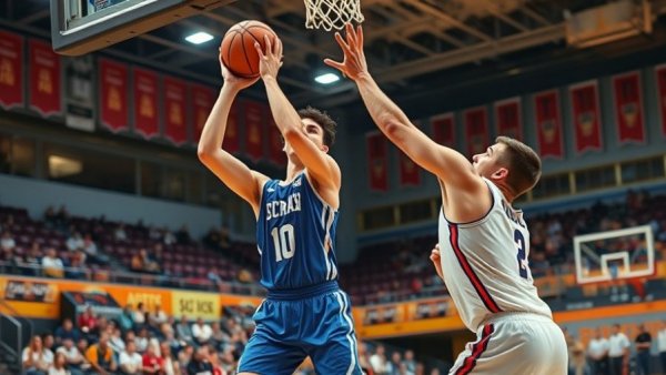 La Habra basketball team success in an intense game.