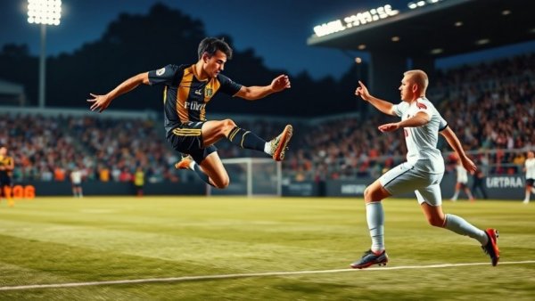 Intense soccer match with players, related to Orange County boys soccer rankings.