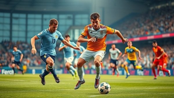 High-energy boys soccer match action, Orange County rankings context.