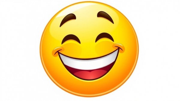 Smiling emoji depicting tech and emotions for using ChatGPT as substitute lawyer.