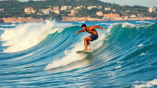 Surf REC automated wave capture: surfer skillfully riding a wave.