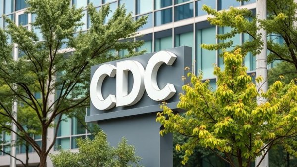 CDC headquarters sign representing COVID vaccine effectiveness study.