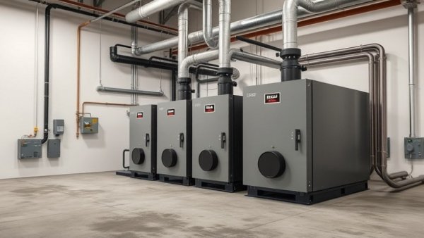 High-efficiency boiler system in industrial setting.
