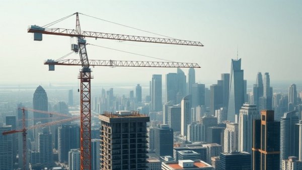 McAleer & Rushe construction site with skyline backdrop.