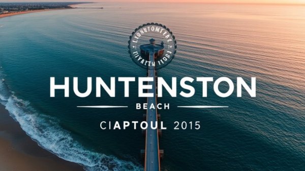 Huntington Beach Planning Commission Meeting announcement with pier view.