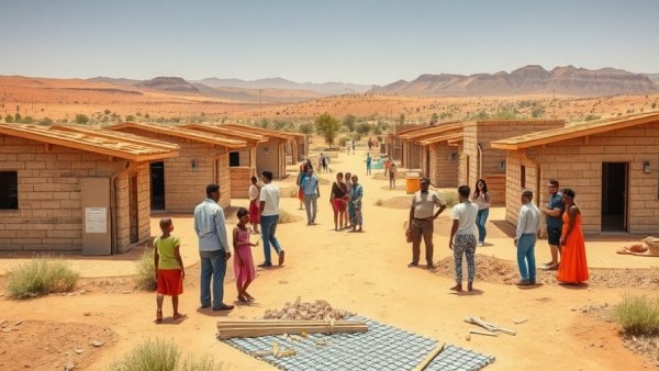 Innovative housing solutions in Baja California construction site