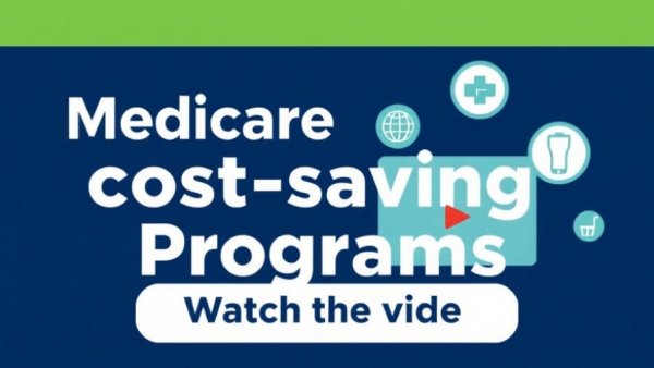 Medicare cost-saving programs video promotion poster.