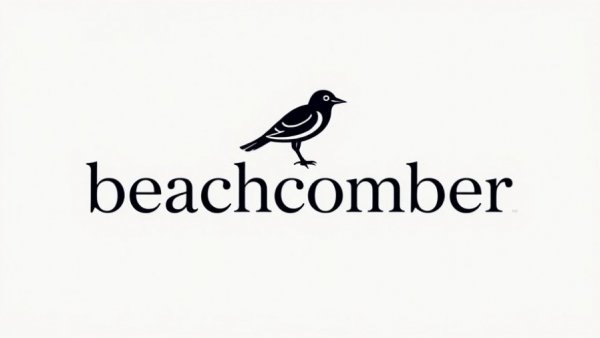 Beachcomber logo with blue accents and bird graphic.
