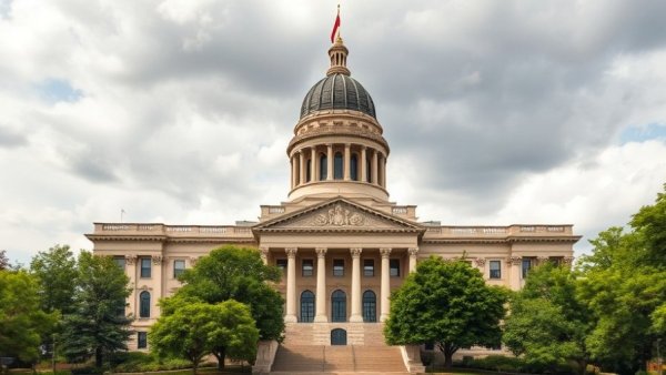 Illinois state capitol building representing alcohol tax proposal.