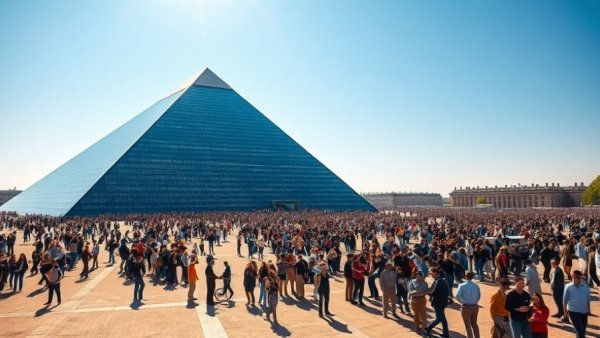 CSULB Pyramid renaming sponsorship deal showcased with gathered crowd.