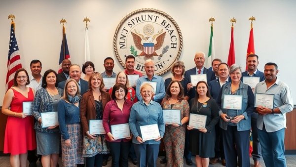 Mayor's Spotlight Awards 2026 ceremony with award recipients.
