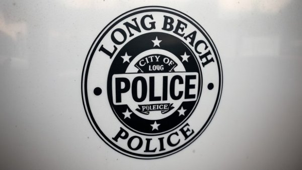 Police emblem Long Beach urban safety vehicle