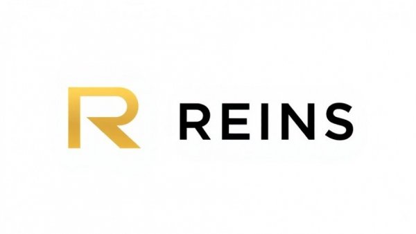 Modern REINS logo design with stylized letter on white background