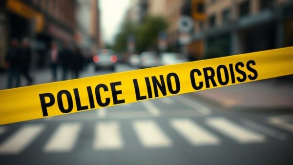Long Beach transportation safety incident scene with police tape.