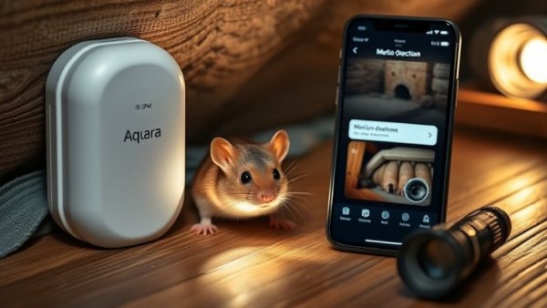 Smart home pest detection system alerts using sensors.