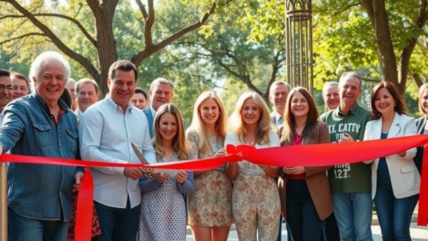 Laguna Beach ribbon-cutting ceremony celebration outdoors.