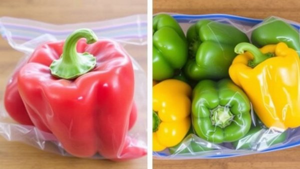 How to freeze bell peppers from the garden