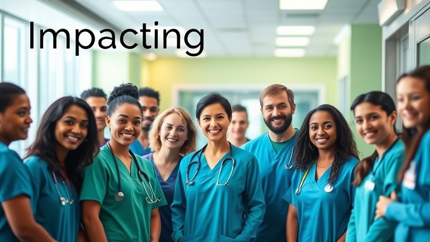 Diverse healthcare professionals collaborating in a vibrant hospital, emphasizing healthcare automation.