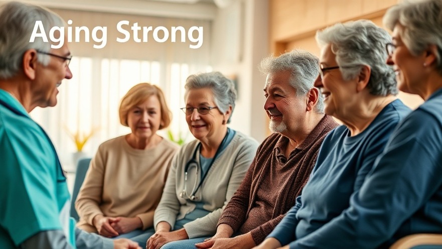 Diverse older adults in senior healthcare setting, combating age-related biases.