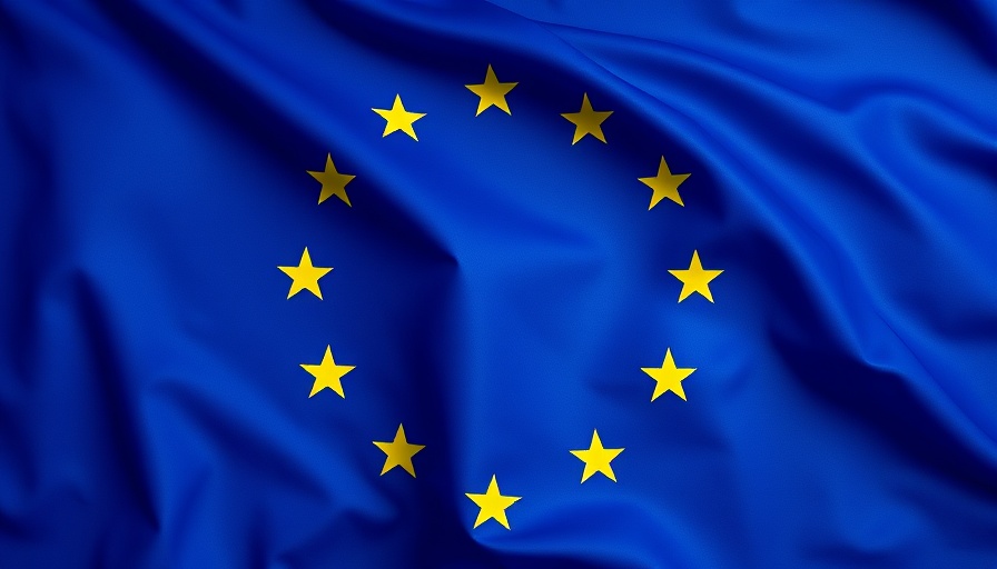 EU emblem on flag reflecting future tobacco tax changes.