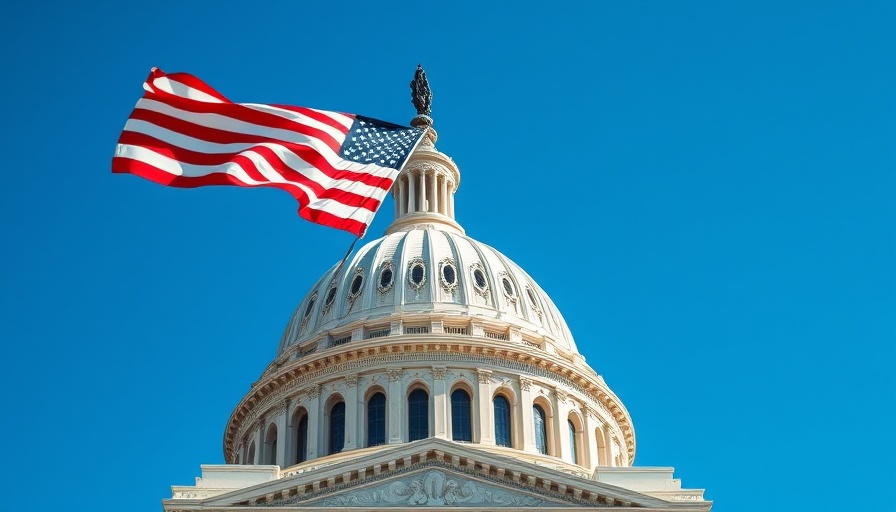 US Capitol dome with American flag symbolizes Inflation Reduction Act Reforms.