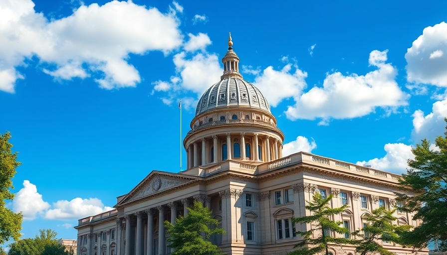Illinois government building showcasing architecture, impacting Illinois businesses.