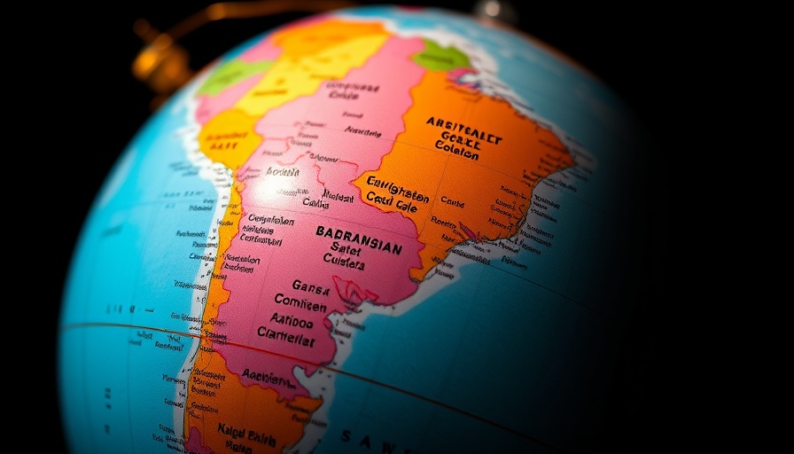 Close-up of globe showing southern U.S. for Senate Finance Committee’s International Tax Package topic.