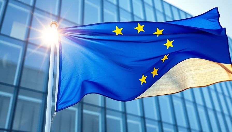 EU flag in sunlight representing EU tax mix future.