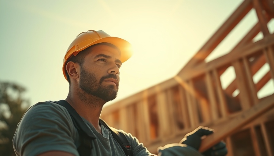 Worker building under summer sun, showcasing tips to beat the heat.