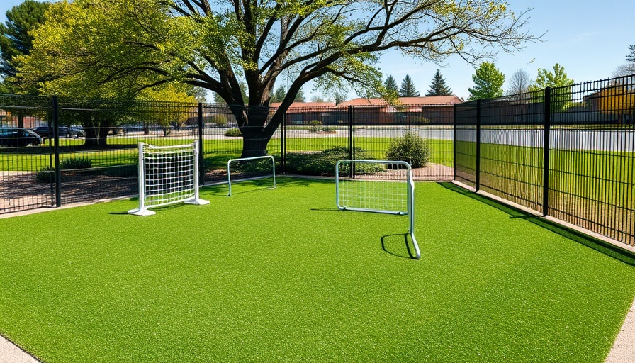 Dog park with artificial turf and agility ramps, Project Intelligence in Construction.