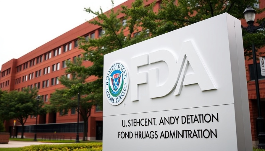 FDA Commissioner Voucher Program sign outside FDA headquarters.