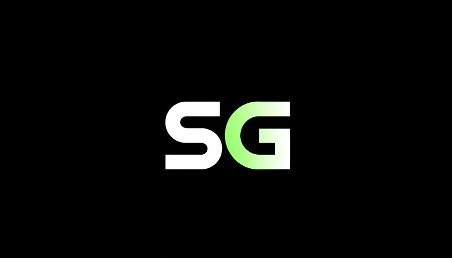 Modern 'SG' logo design on dark background.