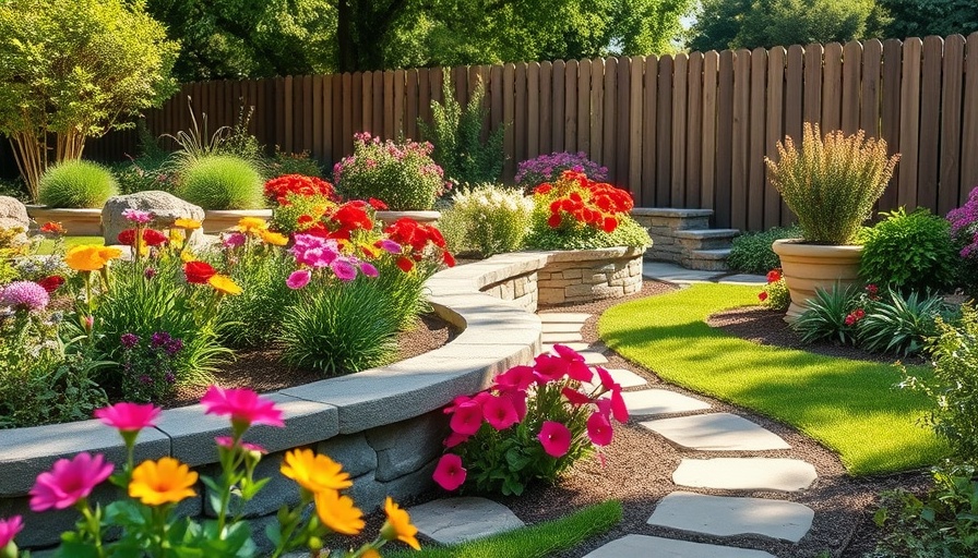 Revolutionary landscape edging ideas with vibrant garden.