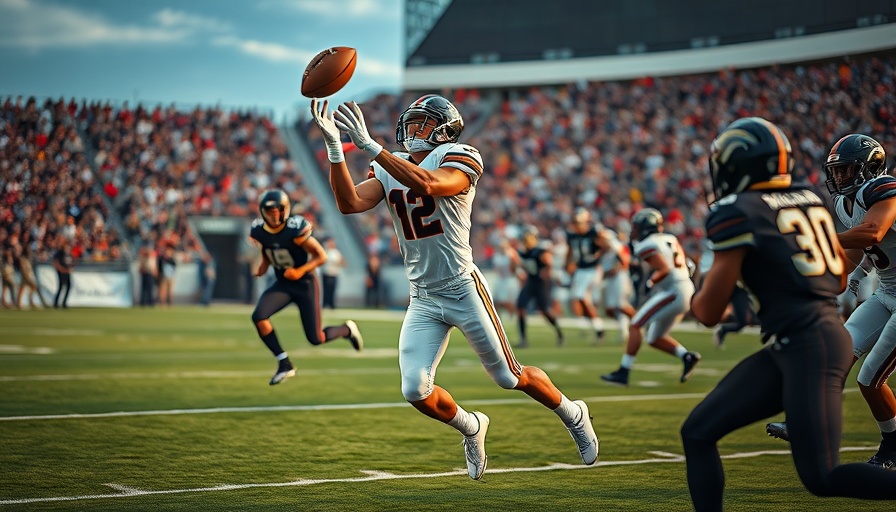 Orange County football matchups 2025, player catching pass.