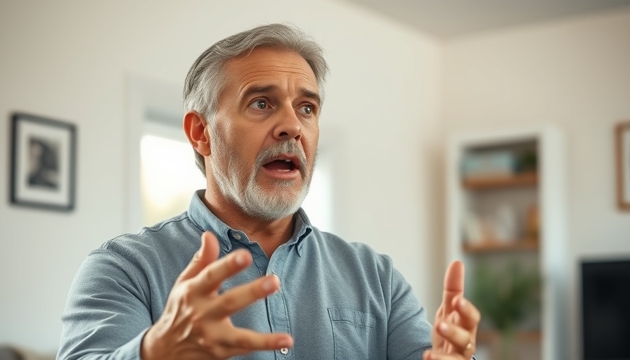 Middle-aged man discussing health indoors, Muscle Is Better Than Medicine.