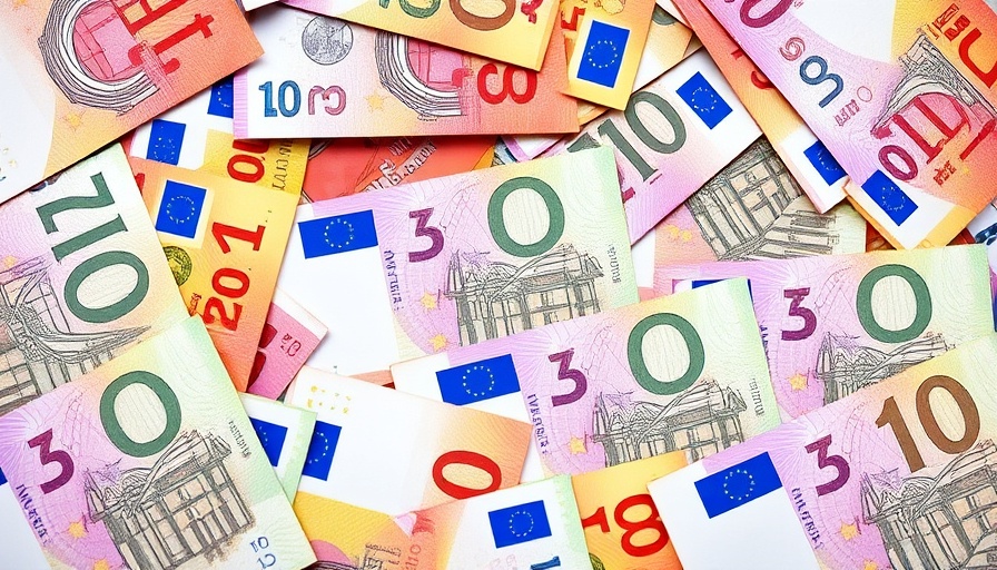 Euro bills illustrating tobacco tax revenue