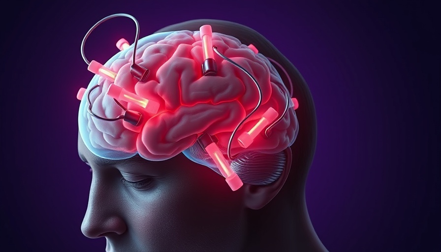 Illustration of electroconvulsive therapy procedure on patient showing brain activity.