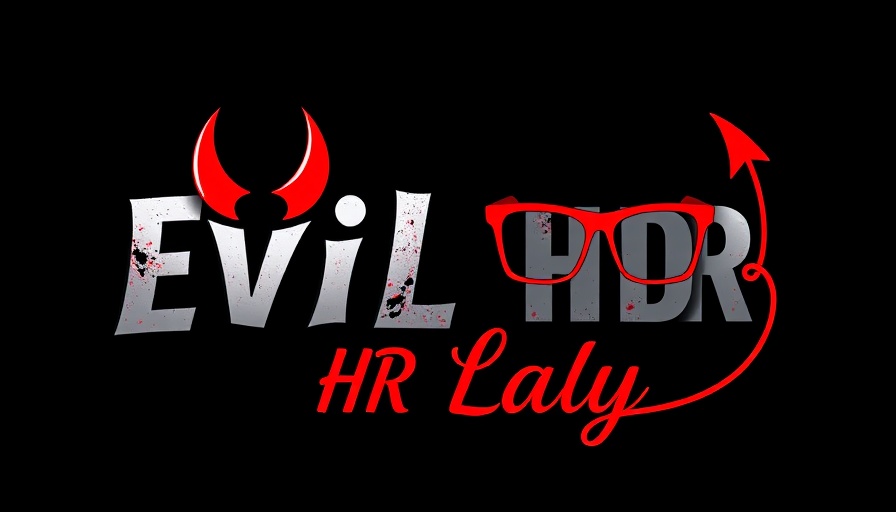 Graphic design with devil motif and glasses.