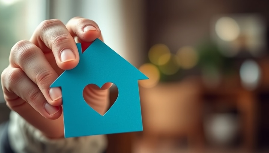 Elderly hand holding blue house cutout symbolizing home health care eligibility.