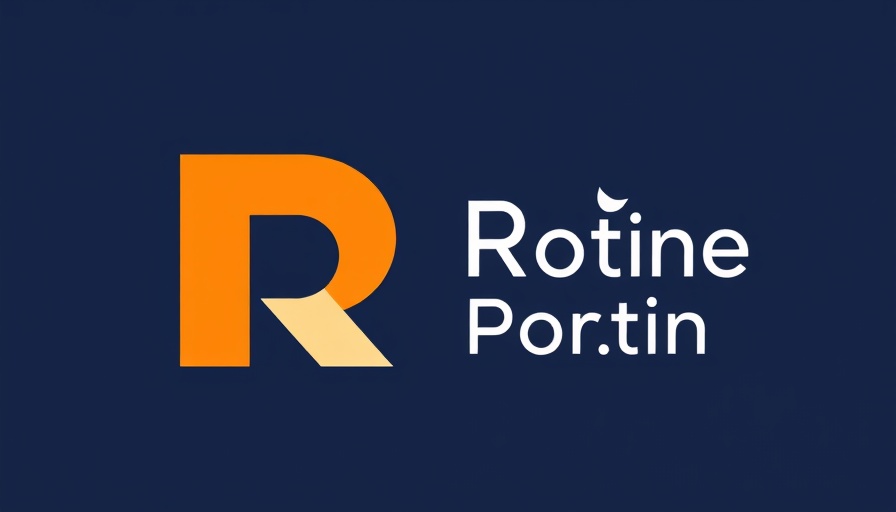 Modern logo with stylized 'R' on blue background related to medical device sales