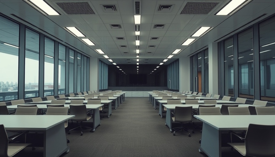 Empty conference room reflecting unkept promises workplace sadism.