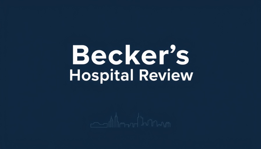 Becker's Hospital Review logo on navy background highlighting healthcare workforce challenges