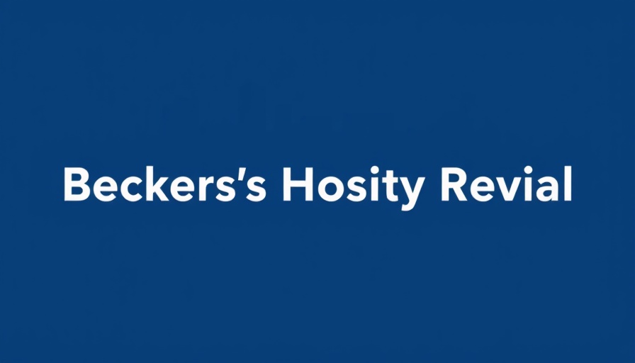 Becker's Hospital Review logo with city skyline silhouette.
