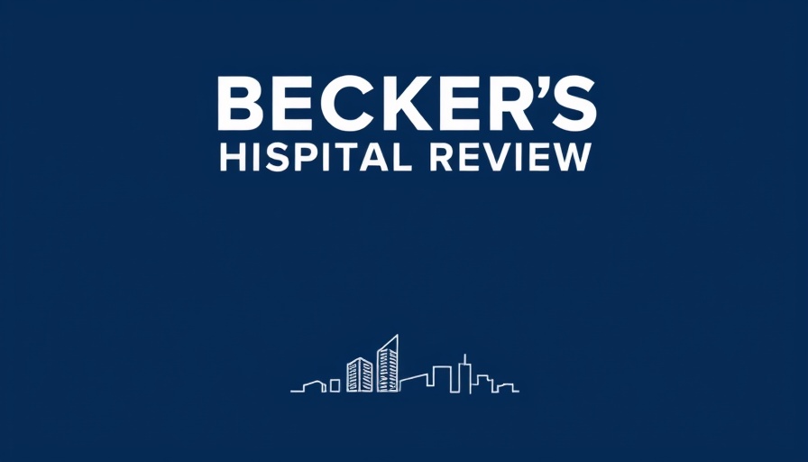 Becker's Hospital Review logo in navy blue.
