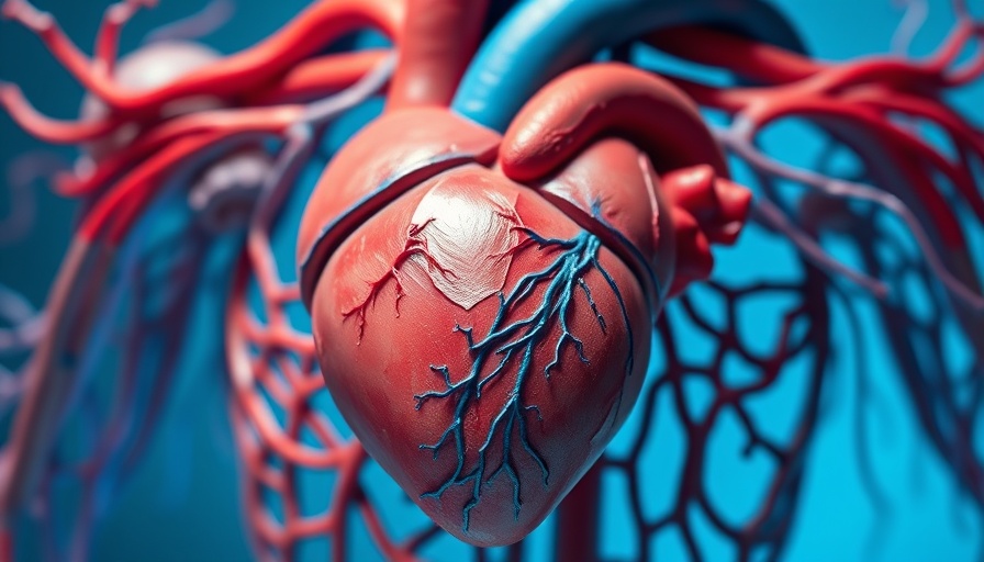 Anatomical heart model showing detailed circulatory system for VTE research.