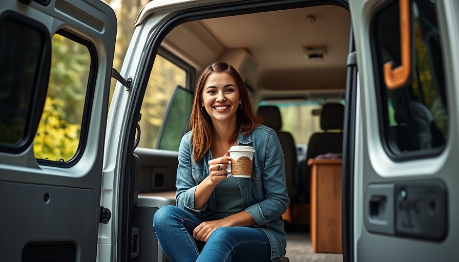 Woman enjoying a campervan getaway in nature, Win a Campervan in Memory of Hatti.